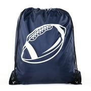 Football Party Bags | Football Drawstring Cinch Backpacks for Team Events, Birthdays, and More!