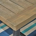 thumbnail image 6 of Noble House Baxley 6 Piece Wood Top Patio Dining Set in Gray, 6 of 13