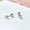 Silver, variant on 925 Sterling Silver Round CZ Stud Screw Back Helix Piercing Earrings A4168-Gold