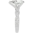 thumbnail image 5 of Unique Moments 3 ct Lab Grown Pear Diamond Infinity Solitaire Engagement Ring 10K White Gold, 5 of 5