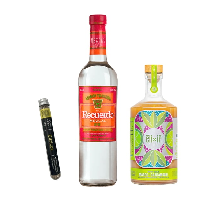 Kit Ritual Mezcalero Recuerdo Joven + Elixir Mixer Jengibre + Sal Cítricos