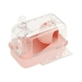 thumbnail image 4 of Almencla Hamster Cage Exercise Playing Portable Ventilation Breathable Small Animal Cage with Carrying Handle for Rats Rabbits Gerbils pink, 4 of 8
