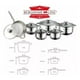 thumbnail image 4 of Batería Cocina Acero Inoxidable Berghome Line 9 Capas 12pzs, 4 of 6