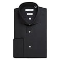 thumbnail image 2 of Isaac Mizrahi Men's Slim Fit Spread Collar French Cuff Cotton Solid Dress Shirt - Colors, 2 of 4