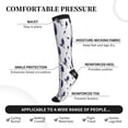 thumbnail image 2 of Rateoe Lavender Flowers Compression Socks for Women and Men 20-30mmHg-Circulation Support Socks Knee High Nurse Pregnant Running Medical and Travel Athletic, 2 of 7