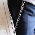 thumbnail image 3 of Black Rope Leather Waist Chain Wallet Chain for Men Punk Key Chain Biker Fashion Casual Accessory Gift, 3 of 7