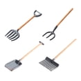 thumbnail image 4 of AMERTEER 4 Pcs Mini Farm Shovel Kids Gardening Set Big Rake Toy Child, 4 of 8