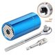 thumbnail image 1 of 3pcs 7-19mm Universal Socket Wrenches, High Quality Cr-v Multifunctional Hand (Blue), 1 of 4