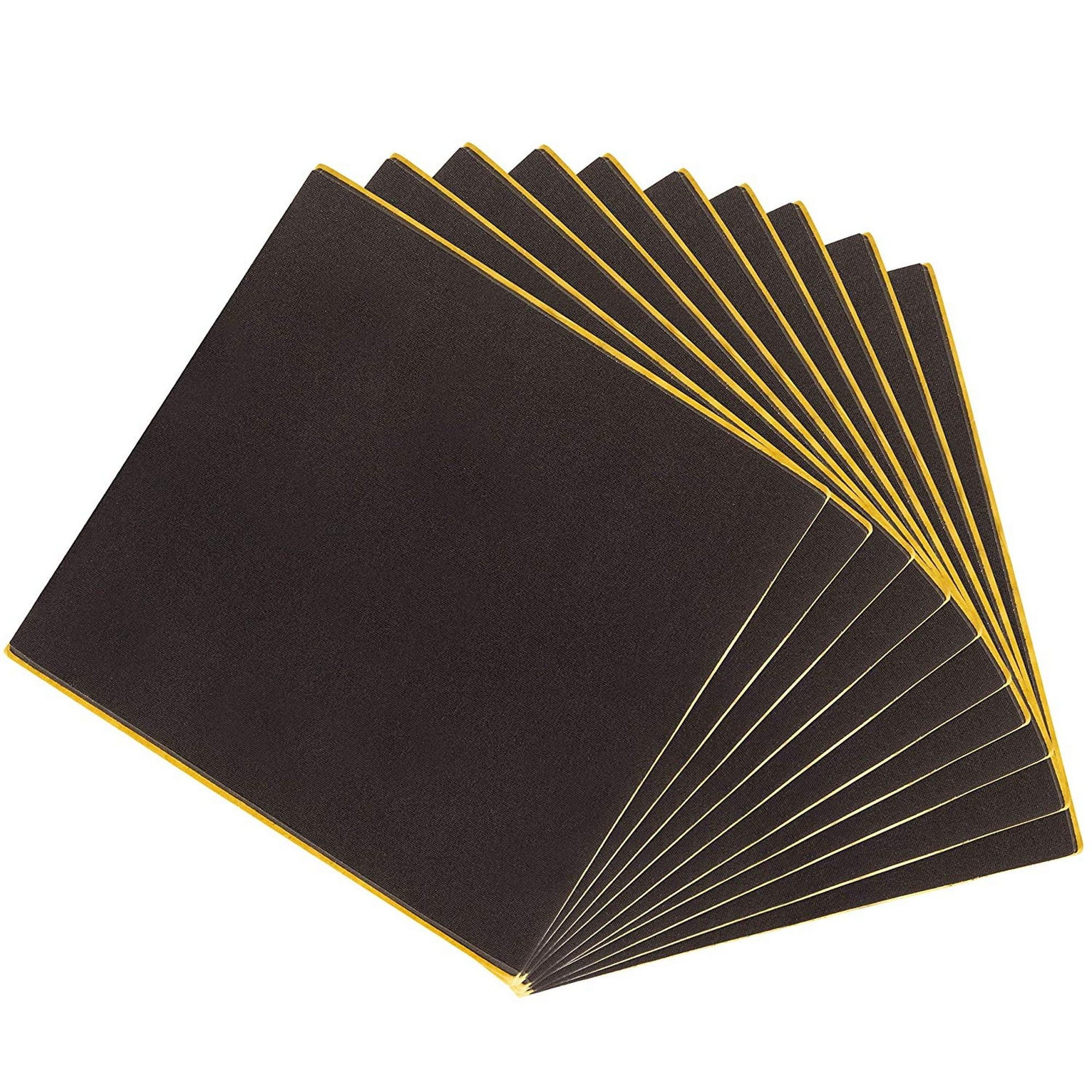 10Pack 6mm Adhesive Rubber Neoprene Square Padding Sheets, 6 x 6