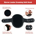 thumbnail image 2 of Warren London Grooming Bath Brush for Dogs and Cats, Adjustable, Black, 2 of 5