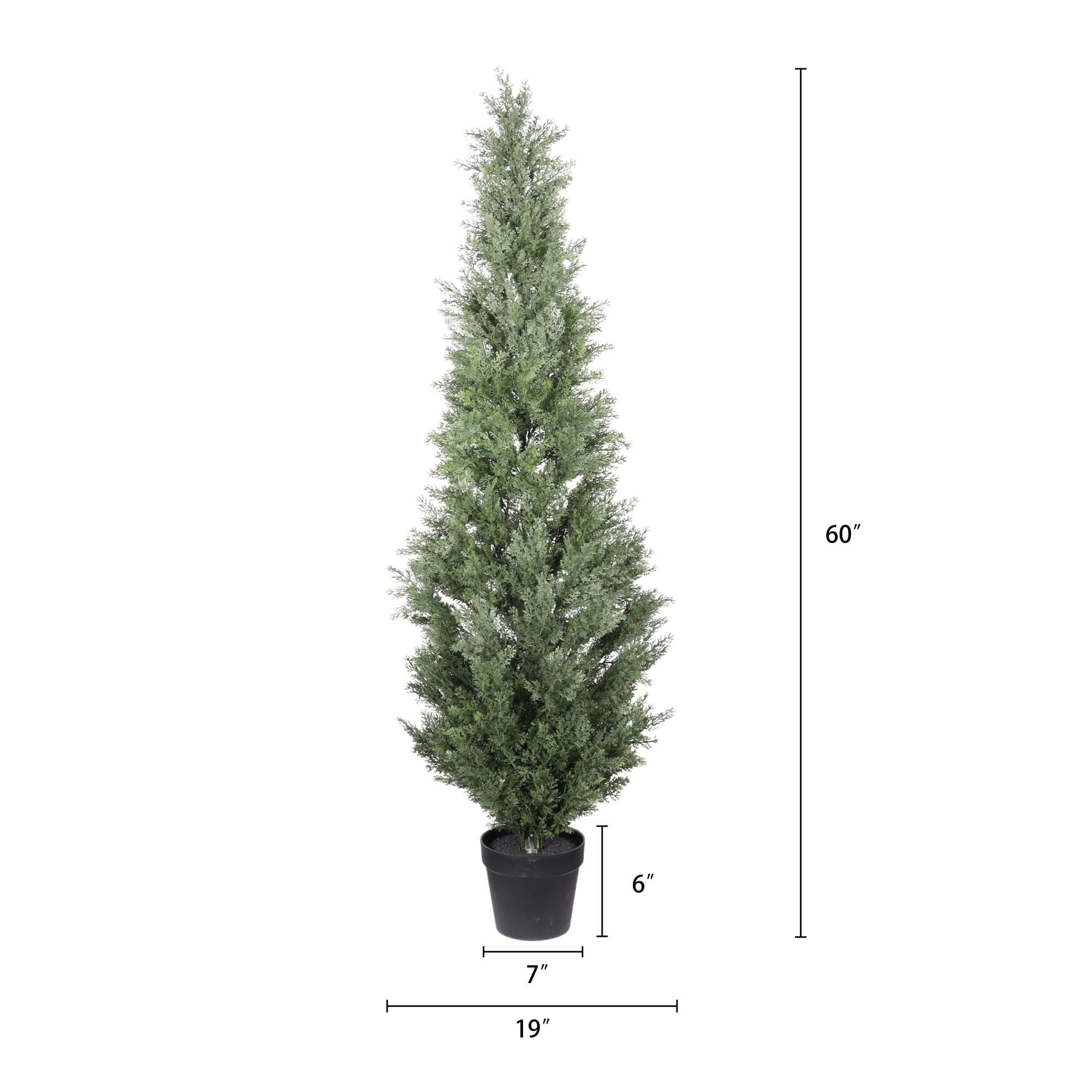 5FT Artificial Cypress Tree Tall Fake Topiary Cypress Tree Realistic Indoor Outdoor Plants for Home Decor Housewarming Gift