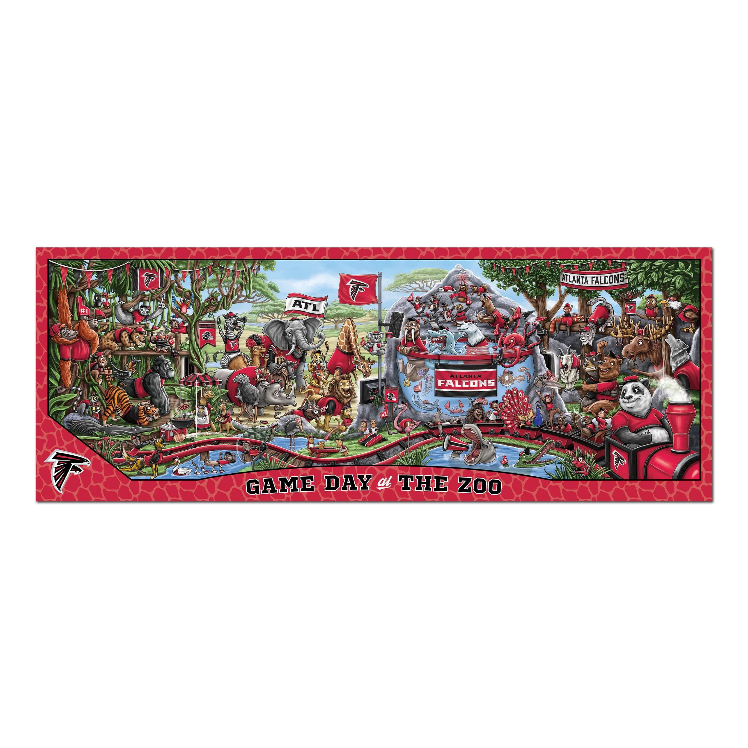 YouTheFan NFL Atlanta Falcons Game Day at the Zoo - 500 pc Puzzle