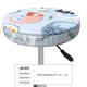 thumbnail image 4 of Balery Cute Chameleons On Blue Fundas de asiento para taburete de bar redondo de tela de terciopelo ajustables que protegen de arañazos y manchas para sillas de 14 a 17 pulgadas.-14 inch, 4 of 7