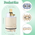 thumbnail image 2 of Single Function Pressure Balance Cartridge Replacement for RP70538/ RP73625, Shower Cartridge Compatible with Peerless and Delta Single Handle Tub and Shower Faucet (Check Valve Included), 2 of 5