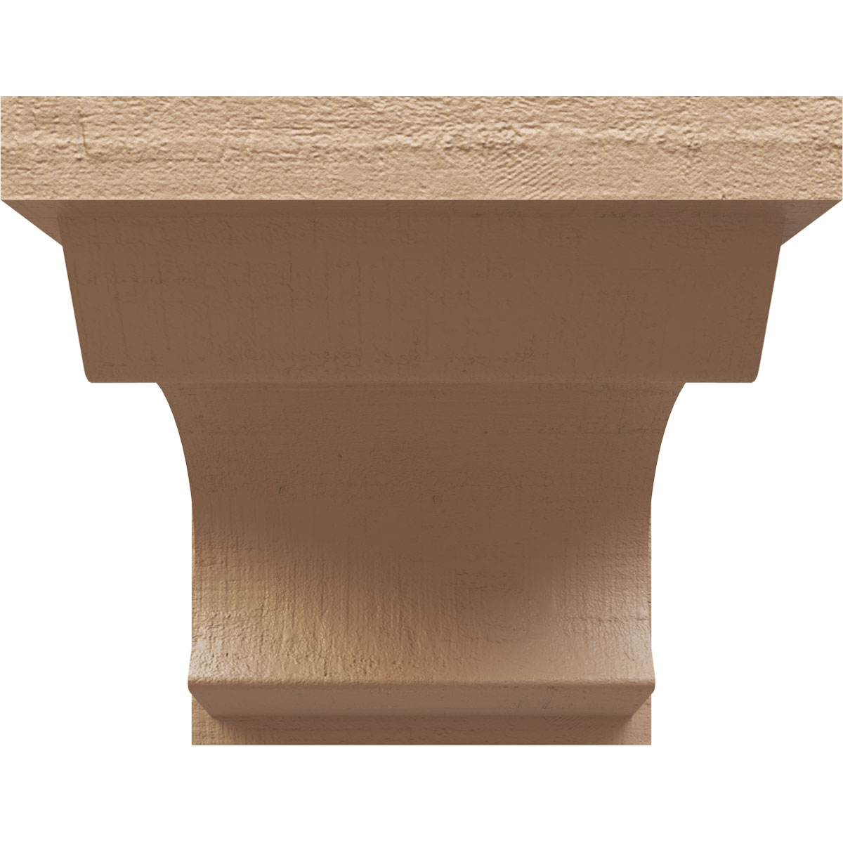 12"W x 24"D x 12"H Wide Emerson Rough Cedar Woodgrain TimberThane Corbel, Primed Tan