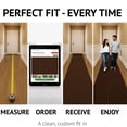thumbnail image 2 of 31 in. Wide x Cut-to-Length – Non-Slip, All-Weather, Heavy-Duty Utility Runner Rug – Absorbent, Dirt-Trapping, Kid and Pet Safe for Entryways and High-Traffic Areas, Brown, 2 of 10