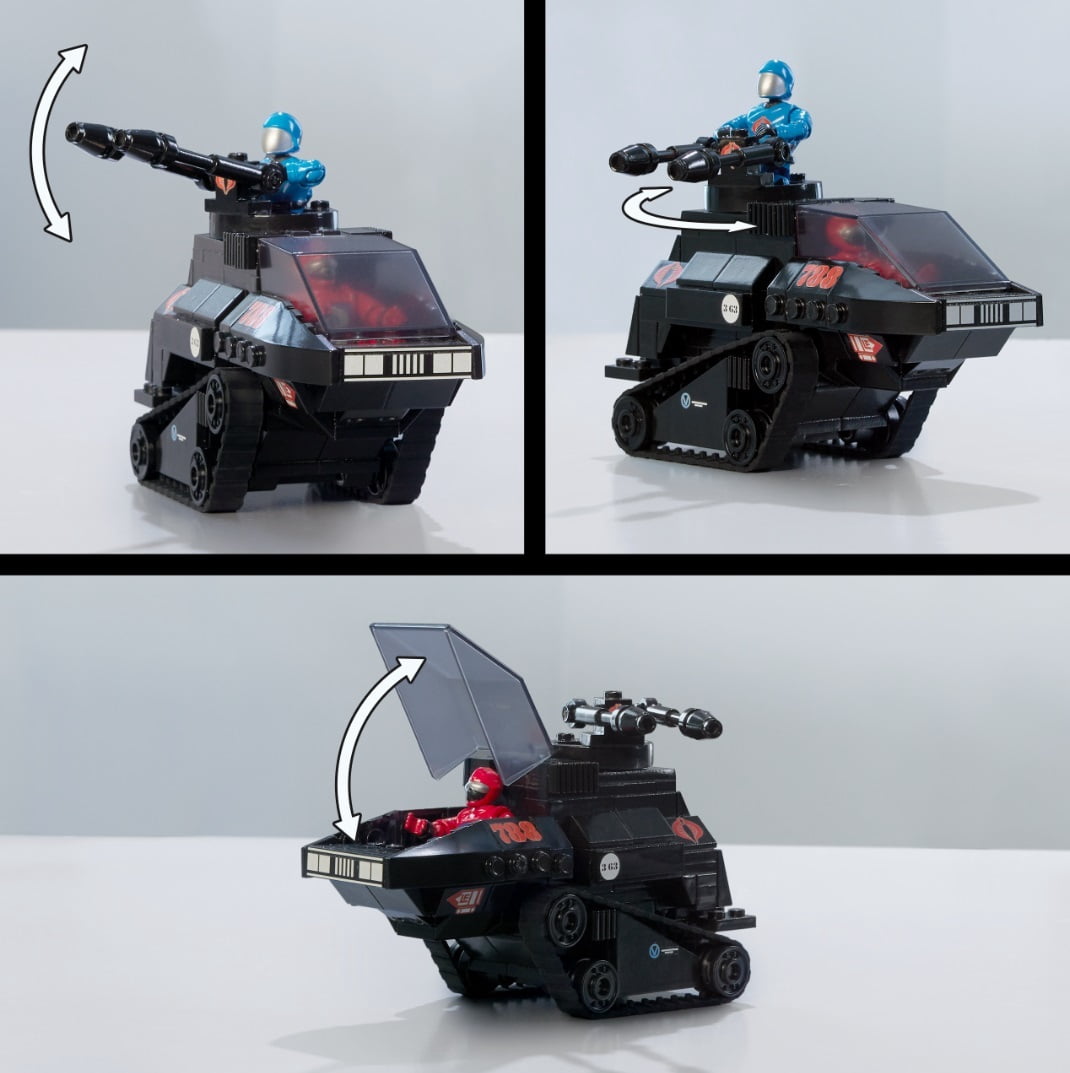 MEGA BLOKS G.I. JOE Skystriker vs. COBRA H.I.S.S. Building Set, 617 Peice Building Toy Set