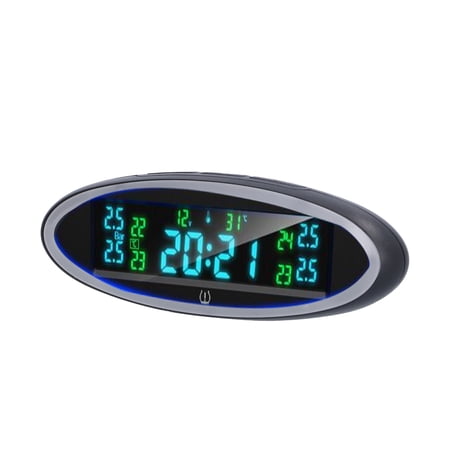 Car Tire Pressure Monitor System, Digital Clock Display Tire Pressure ...