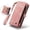 Pink, variant on TECH CIRCLE 2-in-1 Magnetic Phone Case with Wrist Strap for iPhone 17 Pro (2025), Detachable Flip Wallet Case with 8 Card Slots, Zipper Pocket, Stand, Protective Slim Magnetic Back Cover, Green