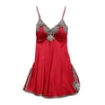 thumbnail image 4 of Bellella Robe de Chambre pour Femmes Manches Longues Nuisettes Ensemble de Pyjamas 5 Pcs Doux Col en V Vêtements de Nuit Pjs Rouge 3TG, 4 of 6