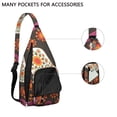 thumbnail image 4 of Chic Paisley Sling Backpack - Exotic Colorful Pattern Shoulder Bag, Fashionable Anti-Theft Pack for Commuters, 4 of 4
