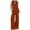 F-B-Orange, variant on 2025 2025 Women Pleated 2 Winter Dress Pants Piece Pants Outfits Casual Plus Size Suits for Wedding Loose Button Shirt Blouse Top Long Wide Leg Snow Apparel Women Pants Set