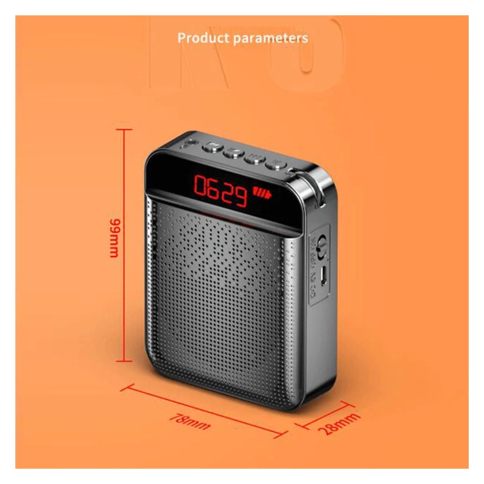 Mini Voice Amplifier Personal 3000mAh Microphone Headset Speaker Megaphone For Presentation Outdoors Coaches Meeting Classroom ,Powerful&Original Sound