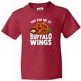 thumbnail image 3 of Inktastic Buffalo Wings Game Day Snack Youth T-Shirt, 3 of 5