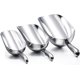 thumbnail image 1 of Zhuge Juego de 3 palas para cubitos de hielo, palas de aluminio fundido, juego de palas para uso en la cocina, pala para hielo de barra para máquina de hielo, granos de café y palomitas de maíz, 1 of 5