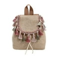 thumbnail image 1 of EIMELI Women Beach Bag Large Capacity Woven Straw Backpack Seaside Vacation (Style 3), 1 of 10