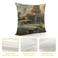 thumbnail image 4 of Havana Cuba Throw Pillow Cover Vintage Car Automobile Landscape Tourism Vacation House Tree Trip Pillow Case  Decorative Men Women Boy Girl Room Cushion Cover for Home Couch Bed, 4 of 5