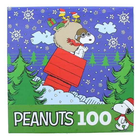 Peanuts 100 Piece Kids Jigsaw Puzzle | Snoopys Christmas Delivery