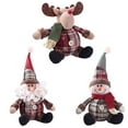 thumbnail image 1 of Moda lindo Santa muñeco de nieve ciervo en forma de muñeca Navidad muñeca árbol de Navidad adorno colgante, 1 of 7
