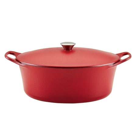 

Rachael Ray NITRO Cast Iron Dutch Oven 6.5-Quart Red