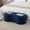 Blue, variant on Hobooment 51" Teddy Tufted Upholstered Bench for Bedroom End of Bed, Mid-Century Fringe Ottoman Footrest for Living Room, Entryway, Window Side Bench, Blue