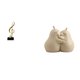 thumbnail image 1 of Escultura De Resina Con Abrazo Melódico, Adorno Creativo De Mesa Y Sujetalibros De Cerámica, Centro De Mesa Para Escritorio, Chimenea, Regalo De Inauguración De La Casa., 1 of 8
