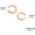 thumbnail image 2 of Minimalist Huggie Ear Cuffs Earrings Non Piercing - Clip on Cartilage Wrap Tubular Open Hoop Fake Earrings - Dainty Statement Earring Pair Trendy Jewelry Gift for Women Men, 2 of 16