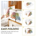 thumbnail image 4 of Foldable Fabric Storage Bin With Handle Collapsible Basket Box Storage With Lid Organizer 4 Seasons Tree, 4 of 7