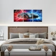 thumbnail image 4 of Hieng Race Car Canvas Wall Art for Living Room Bedroom Red Blue Picture Wall Decor for Bathroom Speed Sports Car Kids Boys Girls Artwork Posters Extreme Sports Painting（Only canvas）, 4 of 6