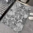 thumbnail image 5 of Earth Bath Mat,White Gray Cracked Marble Non-Slip Volume Super Absorbent Fast Drying for Bathroom Kitchen Door mat,Eco-Friendly Easy to Clean 16×24Inch (40 * 60cm), 5 of 6