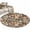 brown, variant on Farmhouse Checkered Round Area Rug 4Ft Washable Circle Rugs for Bedroom Dining Room, Rustic Retro Farm Life Assembling Non-Slip Carpet Floor Mats Indoor Outdoor Carpet Runner Aesthetic Home Decor