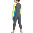thumbnail image 3 of Boys Girls Wetsuit One Piece Swimsuit UV Protection For Diving Swimming Color:Dark gray Size:S, 3 of 8