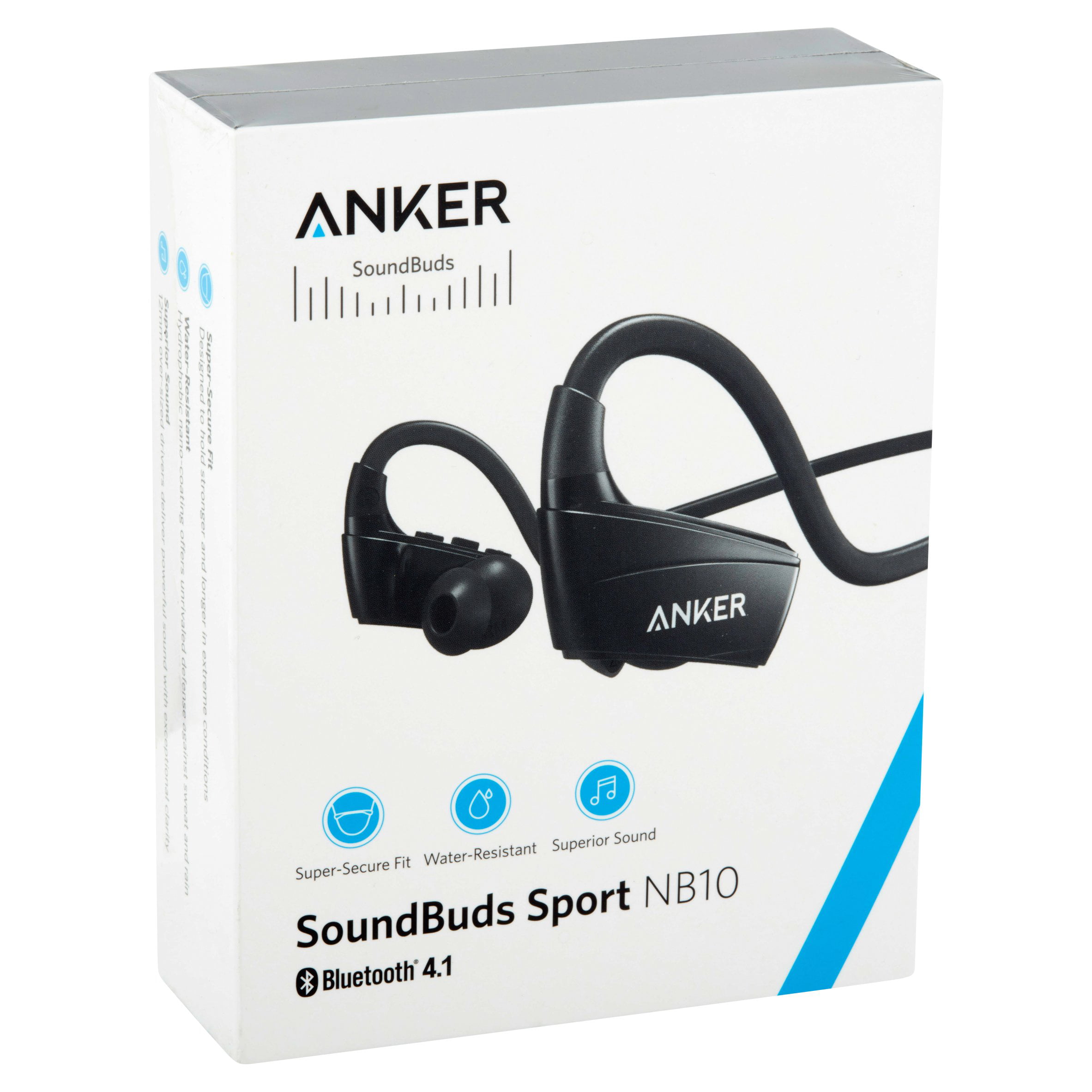 Anker SoundBuds Bluetooth Earbuds, Black - Walmart.com