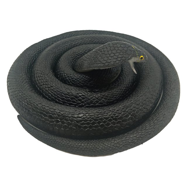 Juguetes novedosos de serpientes de goma Ounissouiy 140cm Negro