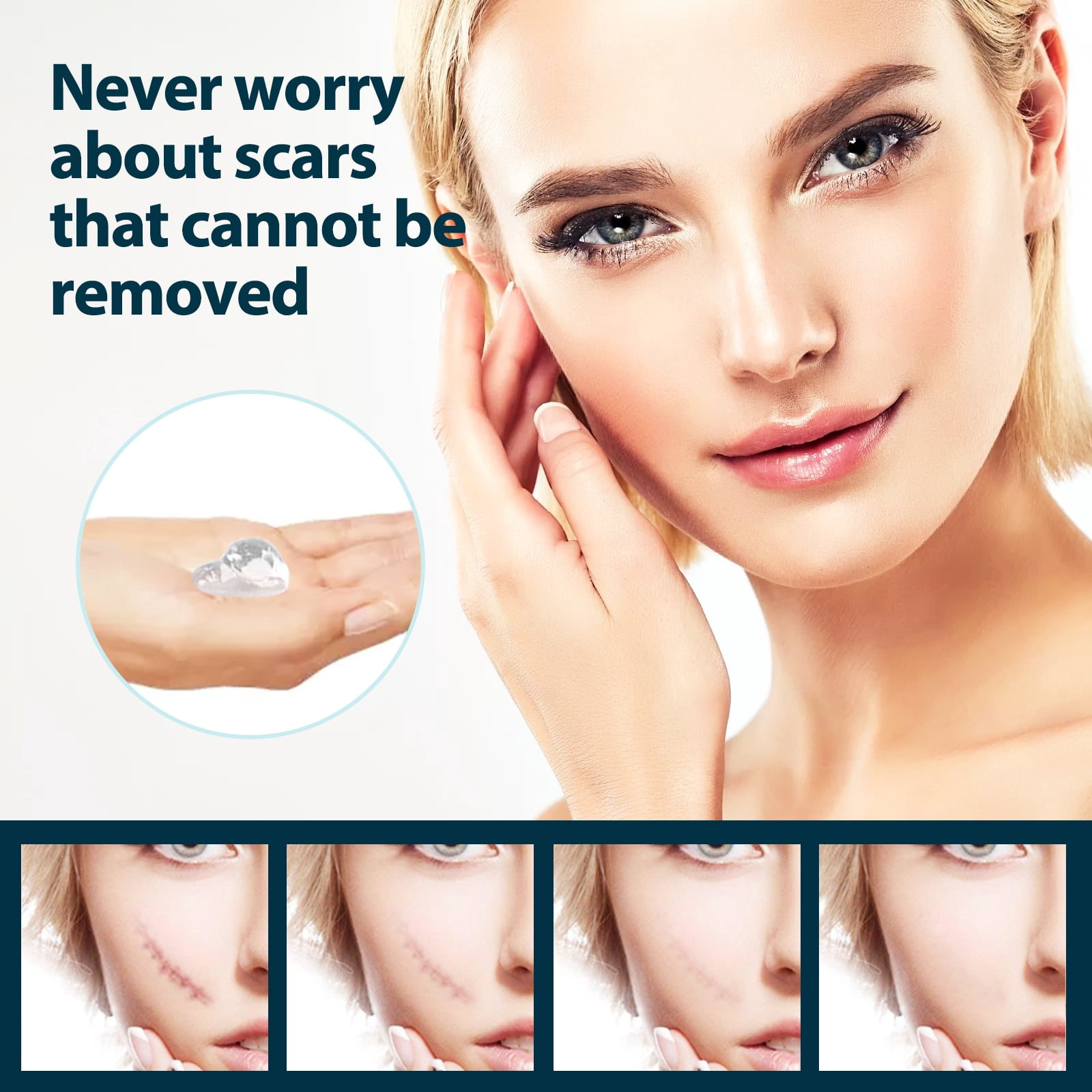 Alvantor Advanced Silicone Gel for Effective Scar Treatment  for both Old and New Scars, 1.69 fl. oz