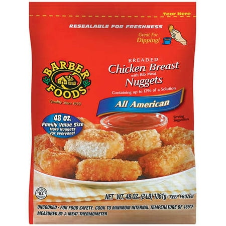 Barber Foods: All American Chicken Breast Nuggets, 48 oz