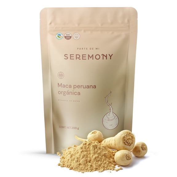 Maca Peruana Orgánica en Polvo 200g - 100% Natural - Raíz Adaptógena - Sin Azúcar, Sin Ingredientes Artificiales - Superfoods