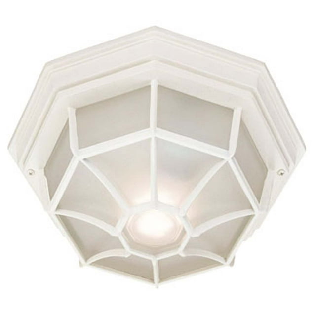 Acclaim Lighting 2002TW Flush Mount - 2-Light Ceiling Mount in White Textured for Outdoor Light Fixture