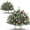 Green-A, variant on Ikfashoni 2 Pack Christmas Urn Filler, Pre-lit Outdoor Christmas Tree with Remote, Artificial Christmas Porch Pathway Decoration