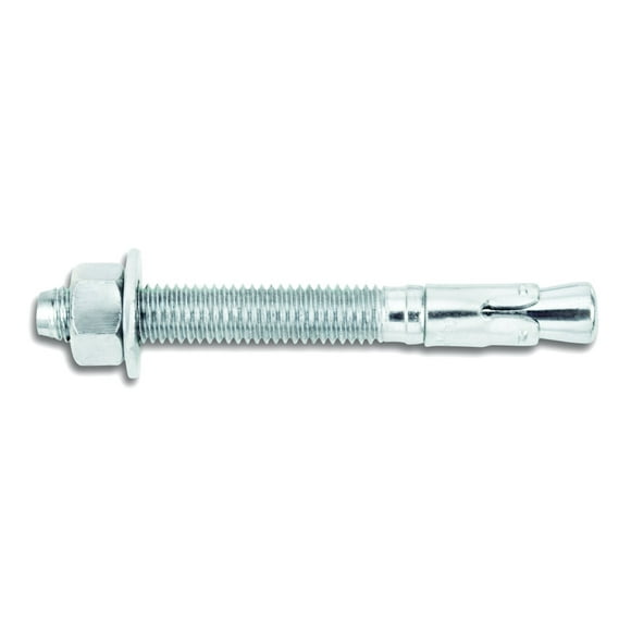 Powers Fastening Innovations 7415SD1 Power-Stud and Sd1 3/8-Inch by 3-3/4-Inch Type Carbon Steel Wedge Expansion Anchor Carbon Steel Clip, 50 Per Box